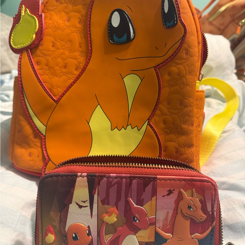 Loungefly Charmander Backpack Orange Yellow